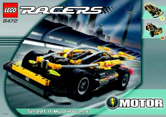 Notice / Instructions de Montage - LEGO - 8472 - Street 'n' Mud Racer: Page 1