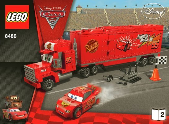 Notice / Instructions de Montage - LEGO - 8486 - Mack's Team Truck: Page 1