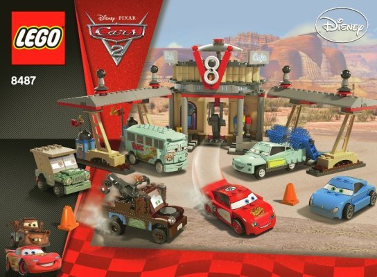 Notice / Instructions de Montage - LEGO - Cars - 8487 - Le café V8 de Flo: Page 1