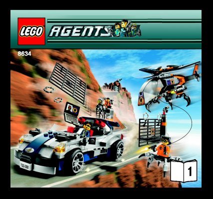 Notice / Instructions de Montage - LEGO - 8634 - Turbocar Chase: Page 1