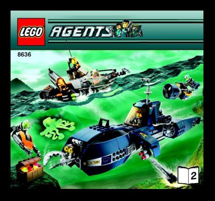 Notice / Instructions de Montage - LEGO - 8636 - Deep Sea Quest: Page 1