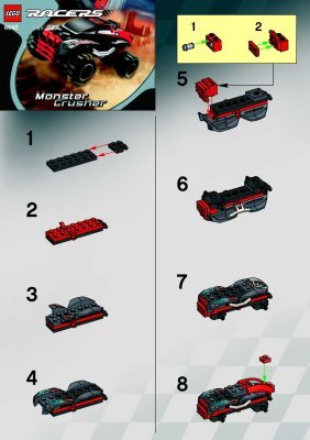 Notice / Instructions de Montage - LEGO - 8642 - Monster Crusher: Page 1