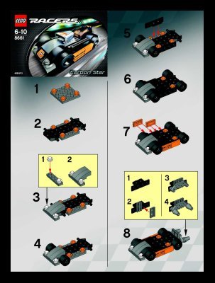 Notice / Instructions de Montage - LEGO - 8661 - Carbon Star: Page 1