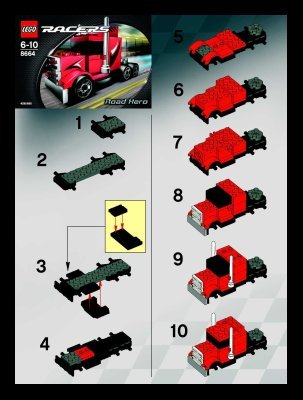 Notice / Instructions de Montage - LEGO - 8664 - Road Hero: Page 1