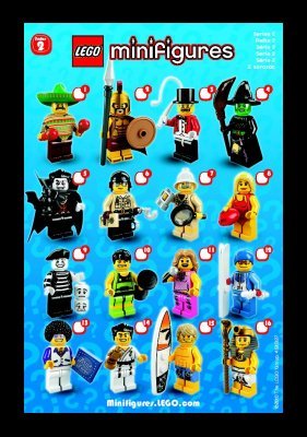 Notice / Instructions de Montage - LEGO - Minifigures - 8684 - LEGO® Minifigures, Series 2: Page 1