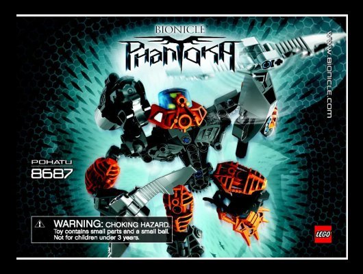 Notice / Instructions de Montage - LEGO - 8687 - Toa Pohatu: Page 1