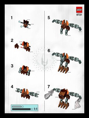 Notice / Instructions de Montage - LEGO - 8721 - Velika: Page 1