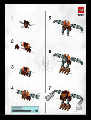 Notice / Instructions de Montage - LEGO - 8721 - Velika: Page 1