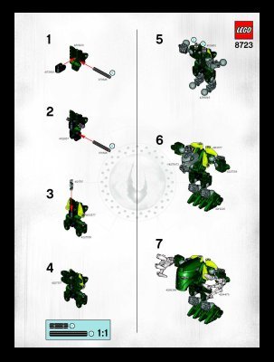 Notice / Instructions de Montage - LEGO - 8723 - Piruk: Page 1