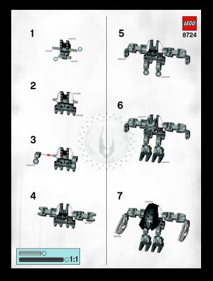 Notice / Instructions de Montage - LEGO - 8724 - Garan: Page 1