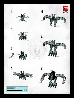 Notice / Instructions de Montage - LEGO - 8724 - Garan: Page 1