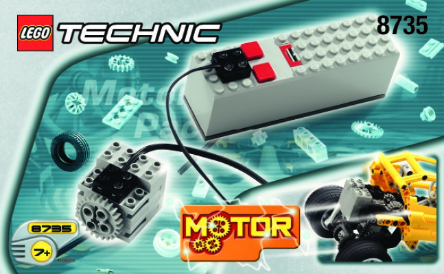 Notice / Instructions de Montage - LEGO - 8735 - Motor Set, 9 volt: Page 1