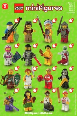 Notice / Instructions de Montage - LEGO - Minifigures - 8803 - LEGO® Minifigures, Series 3: Page 1