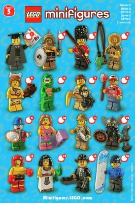 Notice / Instructions de Montage - LEGO - Minifigures - 8805 - LEGO® Minifigures, Series 5: Page 1