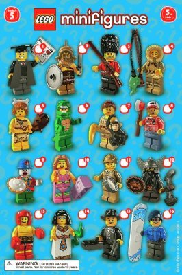 Notice / Instructions de Montage - LEGO - Minifigures - 8805 - LEGO® Minifigures, Series 5: Page 1