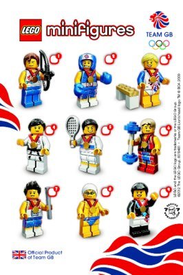 Notice / Instructions de Montage - LEGO - Minifigures - 8909 - Team GB LEGO® Minifigures: Page 1