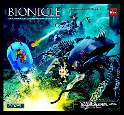 Notice / Instructions de Montage - LEGO - 8925 - Barraki Deepsea Patrol: Page 1