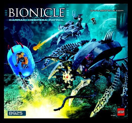 Notice / Instructions de Montage - LEGO - 8925 - Barraki Deepsea Patrol: Page 1