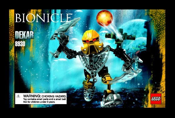 Notice / Instructions de Montage - LEGO - 8930 - Dekar: Page 1