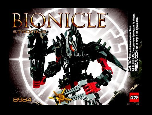 Notice / Instructions de Montage - LEGO - 8984 - Stronius: Page 1