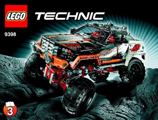 Notice / Instructions de Montage - LEGO - Technic - 9398 - Le 4x4 Crawler: Page 1