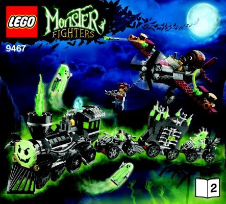 Notice / Instructions de Montage - LEGO - 9467 - The Ghost Train: Page 1