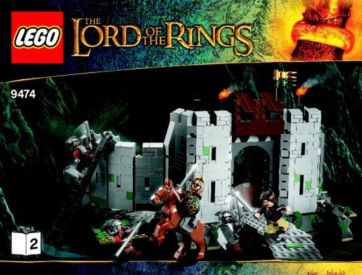 Notice / Instructions de Montage - LEGO - 9474 - The Battle of Helm''s Deep™: Page 1