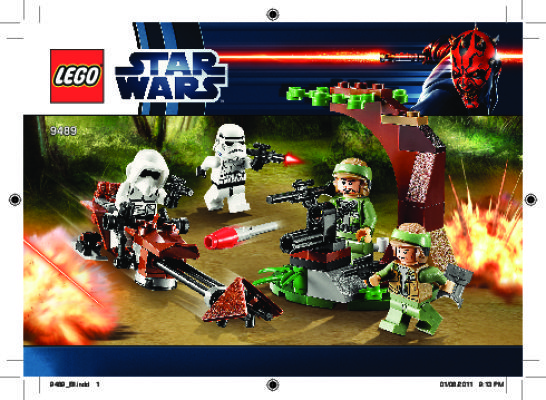 Notice / Instructions de Montage - LEGO - 9489 - Endor™ Rebel Trooper™ & Imperial Trooper: Page 1