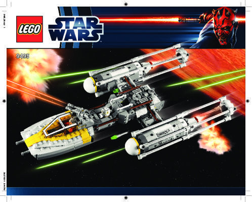 Notice / Instructions de Montage - LEGO - 9495 - Gold Leader's Y-wing Starfighter™: Page 1