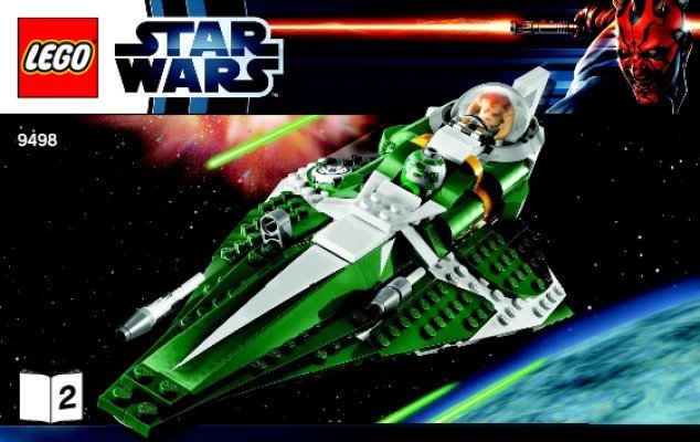 Notice / Instructions de Montage - LEGO - 9498 - Saesee Tiin's Jedi Starfighter™: Page 1