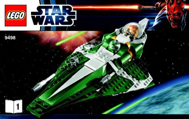 Notice / Instructions de Montage - LEGO - 9498 - Saesee Tiin's Jedi Starfighter™: Page 1