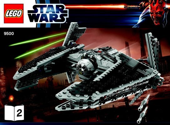 Notice / Instructions de Montage - LEGO - 9500 - Sith™ Fury-class Interceptor™: Page 1