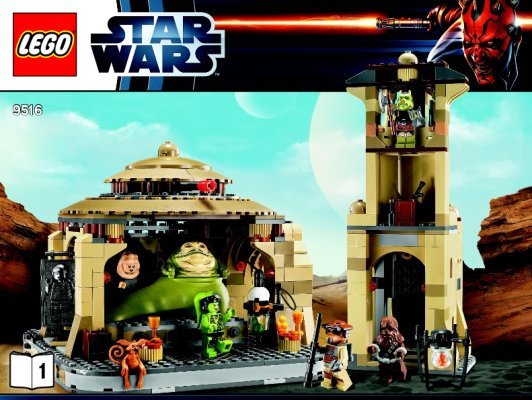 Notice / Instructions de Montage - LEGO - 9516 - Jabba's Palace™: Page 1