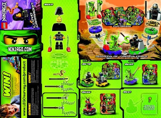 Notice / Instructions de Montage - LEGO - 9552 - Lloyd Garmadon: Page 1