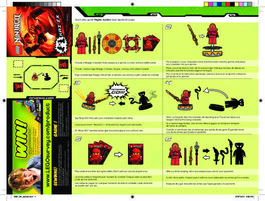 Notice / Instructions de Montage - LEGO - 9561 - Kai ZX: Page 1