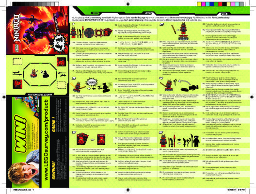 Notice / Instructions de Montage - LEGO - 9566 - Samurai X: Page 1