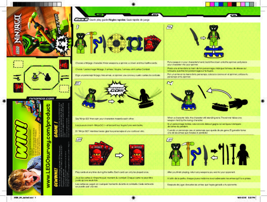 Notice / Instructions de Montage - LEGO - 9569 - Spitta: Page 1