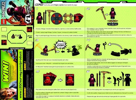 Notice / Instructions de Montage - LEGO - 9572 - NRG Cole: Page 1