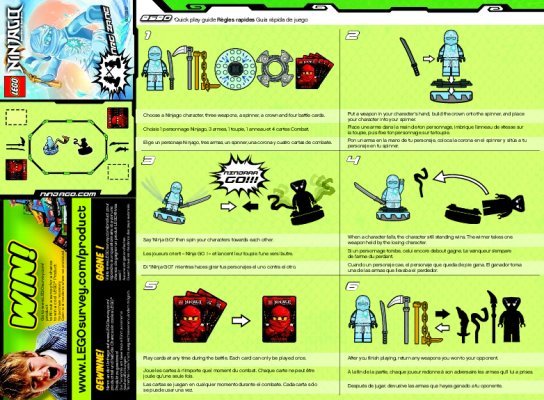 Notice / Instructions de Montage - LEGO - 9590 - NRG Zane: Page 1