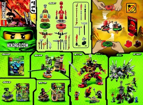 Notice / Instructions de Montage - LEGO - 9591 - LEGO® Ninjago Weapon Pack: Page 1