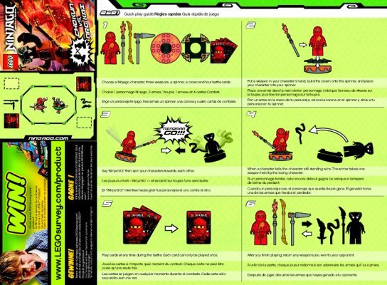 Notice / Instructions de Montage - LEGO - 9591 - LEGO® Ninjago Weapon Pack: Page 1