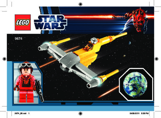 Notice / Instructions de Montage - LEGO - 9674 - Naboo Starfighter™ & Naboo™: Page 1