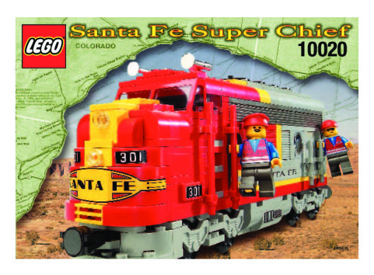 Notice / Instructions de Montage - LEGO - 10020 - Santa Fe Locomotive: Page 1