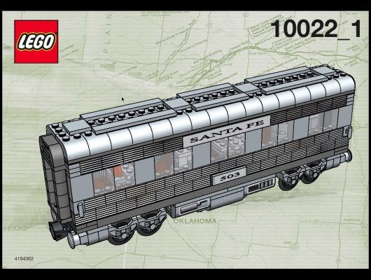 Notice / Instructions de Montage - LEGO - 10022 - Santa Fe Cars II: Page 1