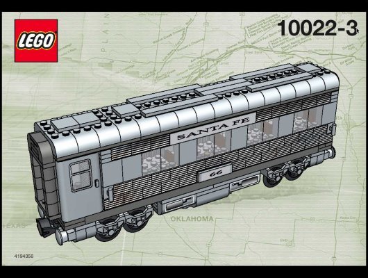 Notice / Instructions de Montage - LEGO - 10022 - Santa Fe Cars II: Page 1