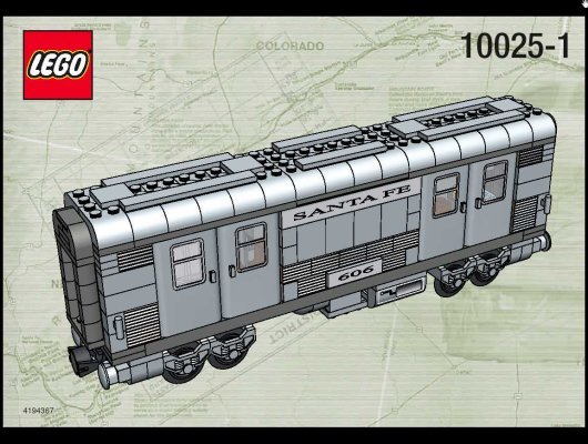 Notice / Instructions de Montage - LEGO - 10025 - Santa Fe Cars I: Page 1