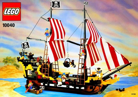 Notice / Instructions de Montage - LEGO - 10040 - Black Sea Barracuda: Page 1