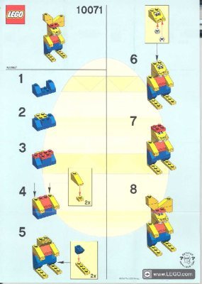 Notice / Instructions de Montage - LEGO - 10071 - Bunny: Page 1