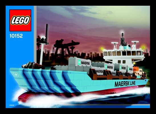 Notice / Instructions de Montage - LEGO - 10152 - Maersk Sealand Container Ship: Page 1