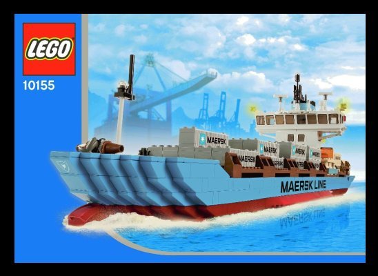 Notice / Instructions de Montage - LEGO - 10155 - Maersk Line Container Ship: Page 1